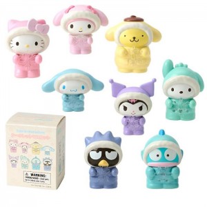 Hello Kitty Sanrio Characters Mini Figurine Blind Box (Winter Snowsuit Series) Kolorowe | PL_HK66730