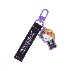 Hello Kitty Yoshikitty Logo Keychain (Sanrio Character Award Series) Czarne | PL_HK34623