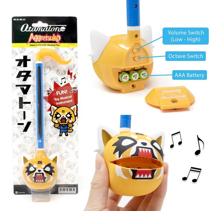 Hello Kitty Aggretsuko Otamatone Musical Toy (Rage) Żółte Niebieskie | PL_HK15115