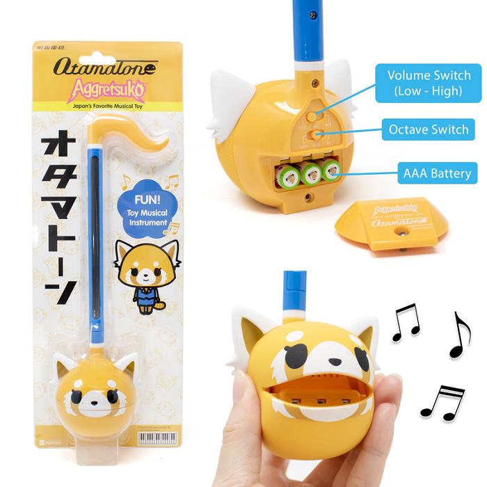 Hello Kitty Aggretsuko Otamatone Musical Toy (Sweet) Żółte Niebieskie | PL_HK89770