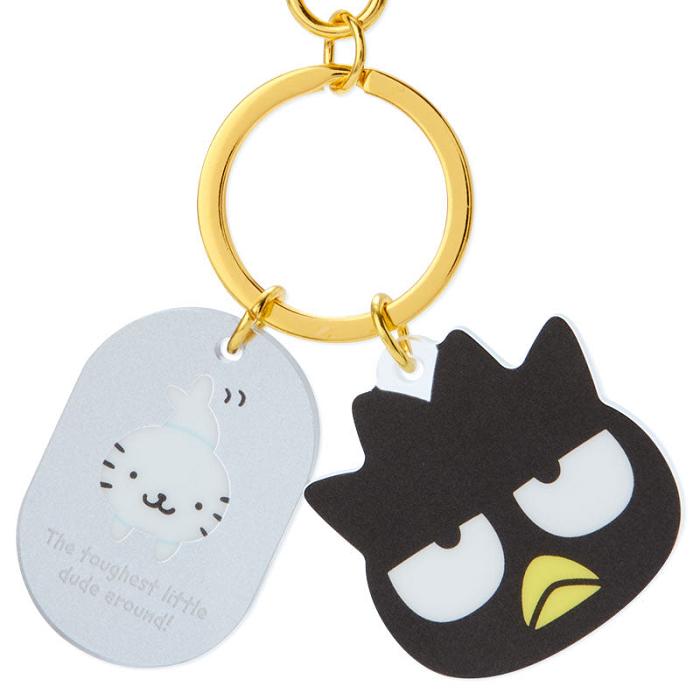 Hello Kitty Badtz-maru Besties Keychain Szare Czarne | PL_HK14854