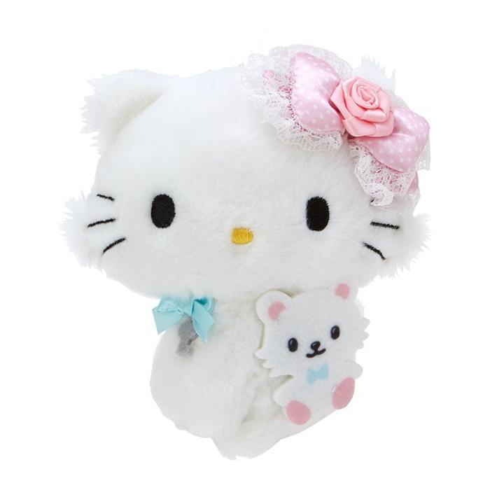 Hello Kitty Charmmy Kitty Plush Mascot Keychain Białe | PL_HK43852