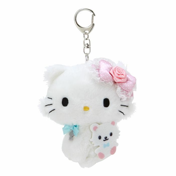 Hello Kitty Charmmy Kitty Plush Mascot Keychain Białe | PL_HK43852