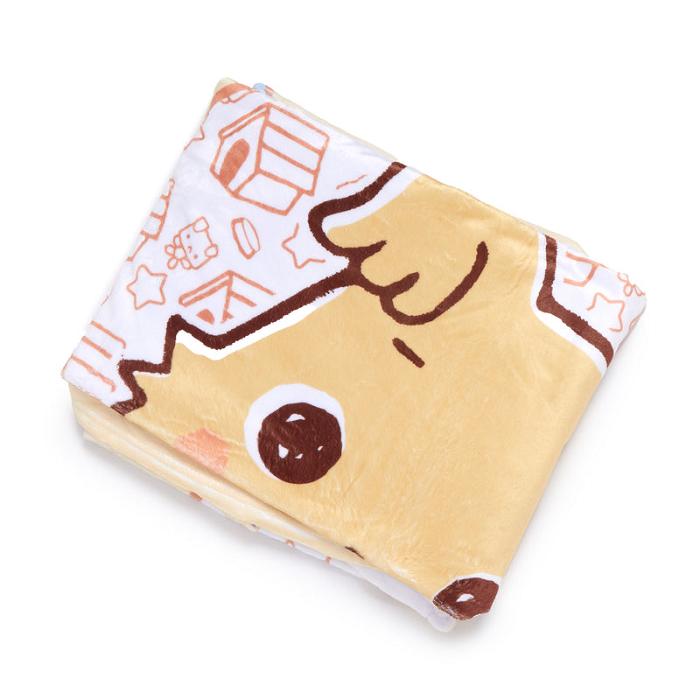 Hello Kitty Chibimaru Cheerful Pup Throw Blanket Beżowe | PL_HK25068