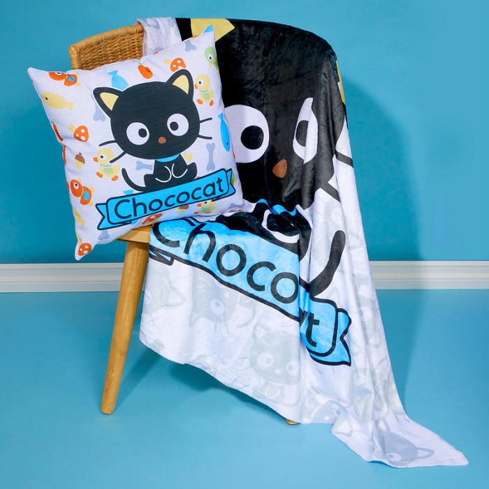 Hello Kitty Chococat Classic Throw Blanket Czarne | PL_HK91896