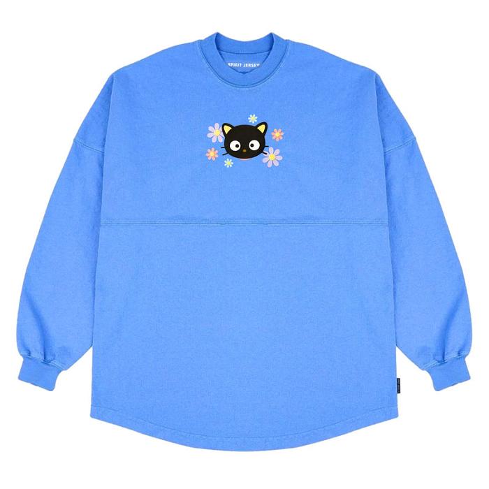 Hello Kitty Chococat Flowers JapanLA Spirit Jersey Niebieskie | PL_HK96469