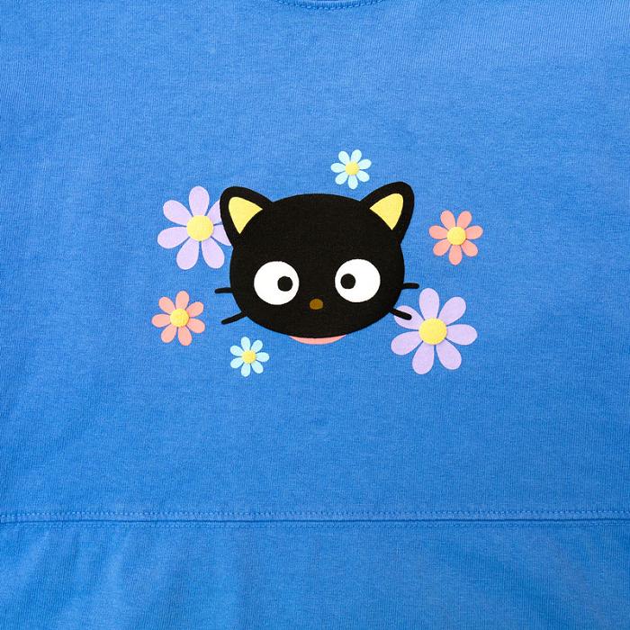 Hello Kitty Chococat Flowers JapanLA Spirit Jersey Niebieskie | PL_HK96469