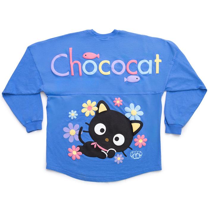 Hello Kitty Chococat Flowers JapanLA Spirit Jersey Niebieskie | PL_HK96469