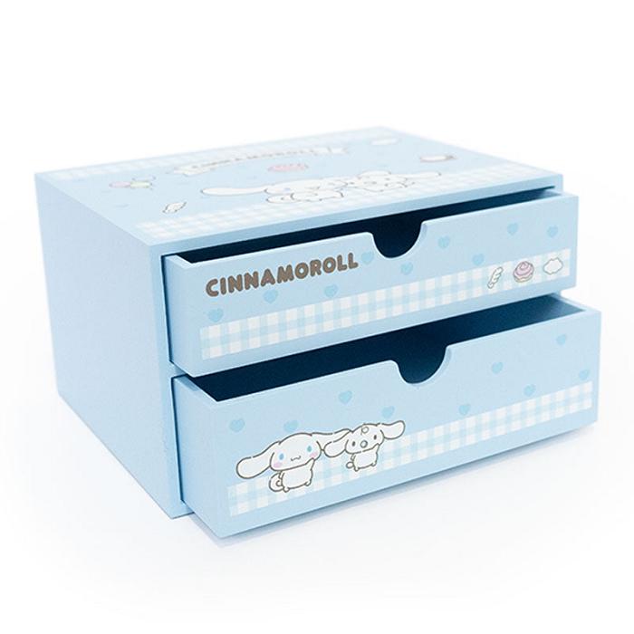 Hello Kitty Cinnamoroll 2-Drawer Storage Chest Niebieskie | PL_HK11446