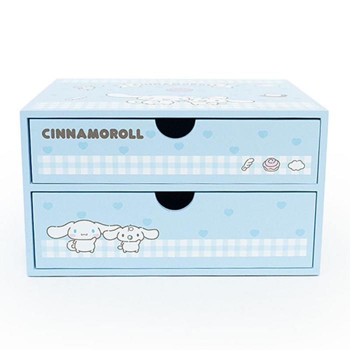 Hello Kitty Cinnamoroll 2-Drawer Storage Chest Niebieskie | PL_HK18742