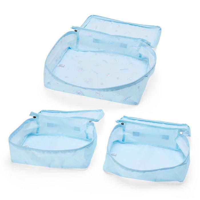 Hello Kitty Cinnamoroll 3-Piece Packing Cube Set Niebieskie | PL_HK94401