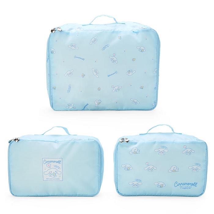 Hello Kitty Cinnamoroll 3-Piece Packing Cube Set Niebieskie | PL_HK94401