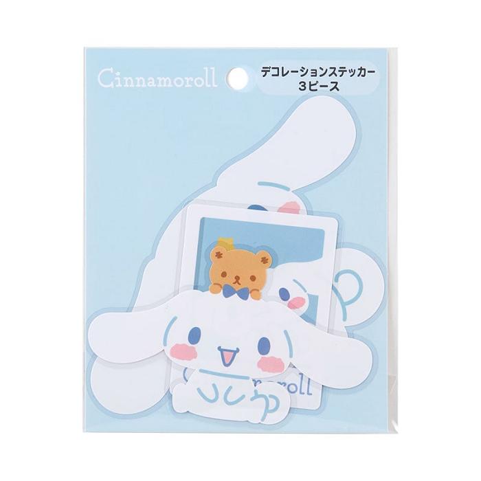 Hello Kitty Cinnamoroll 3-pc Dress Your Tech Sticker Set Białe | PL_HK95065