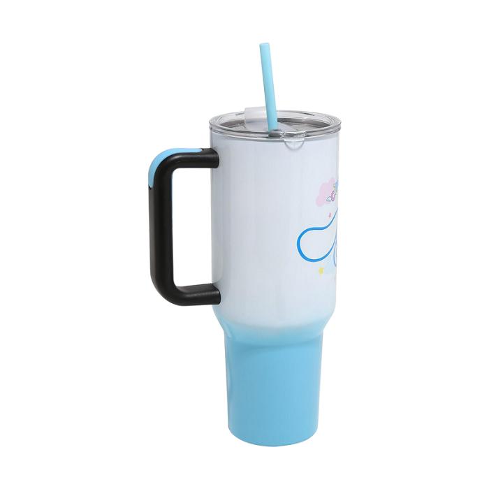 Hello Kitty Cinnamoroll 40oz Stainless Steel Travel Tumbler Niebieskie | PL_HK11727