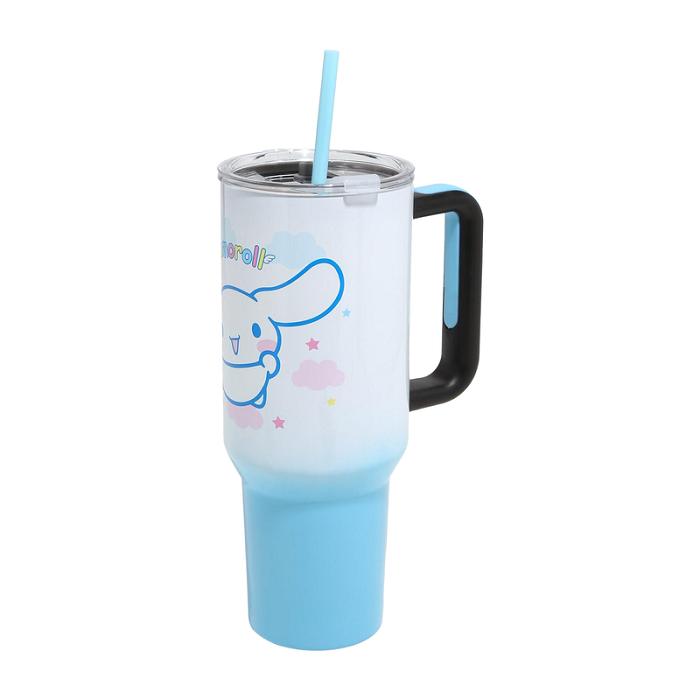 Hello Kitty Cinnamoroll 40oz Stainless Steel Travel Tumbler Niebieskie | PL_HK11727