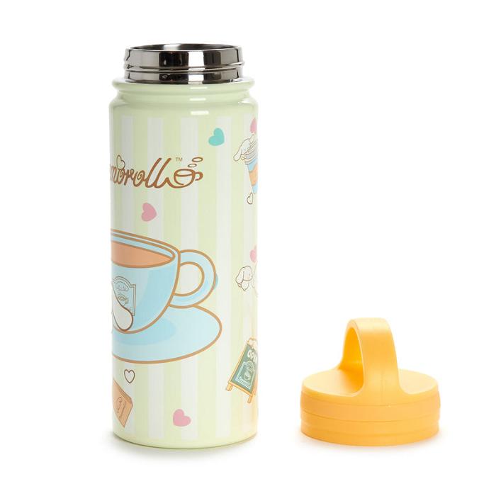 Hello Kitty Cinnamoroll Café Stainless Steel Water Bottle Beżowe | PL_HK90933