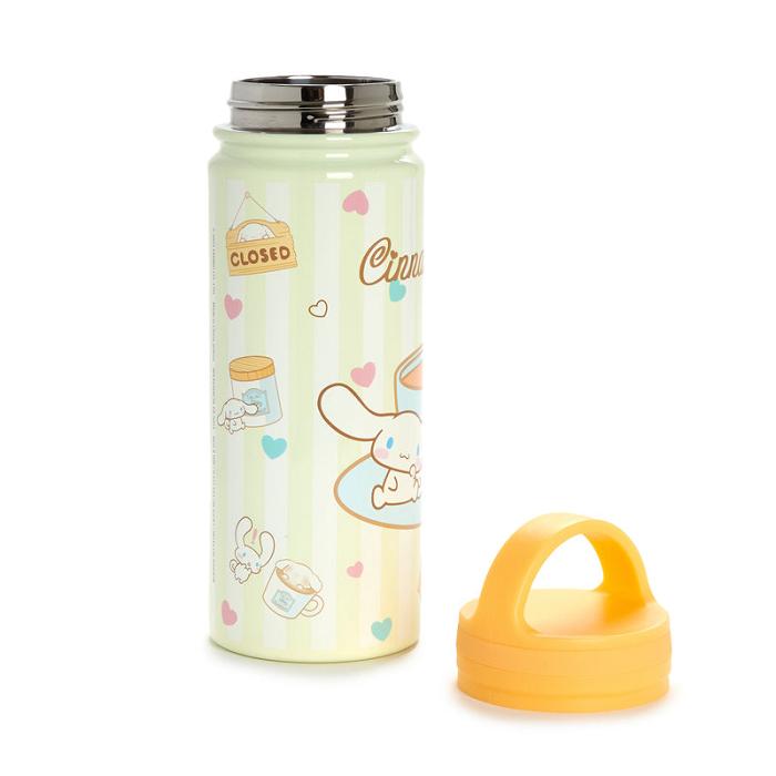 Hello Kitty Cinnamoroll Café Stainless Steel Water Bottle Żółte | PL_HK94637