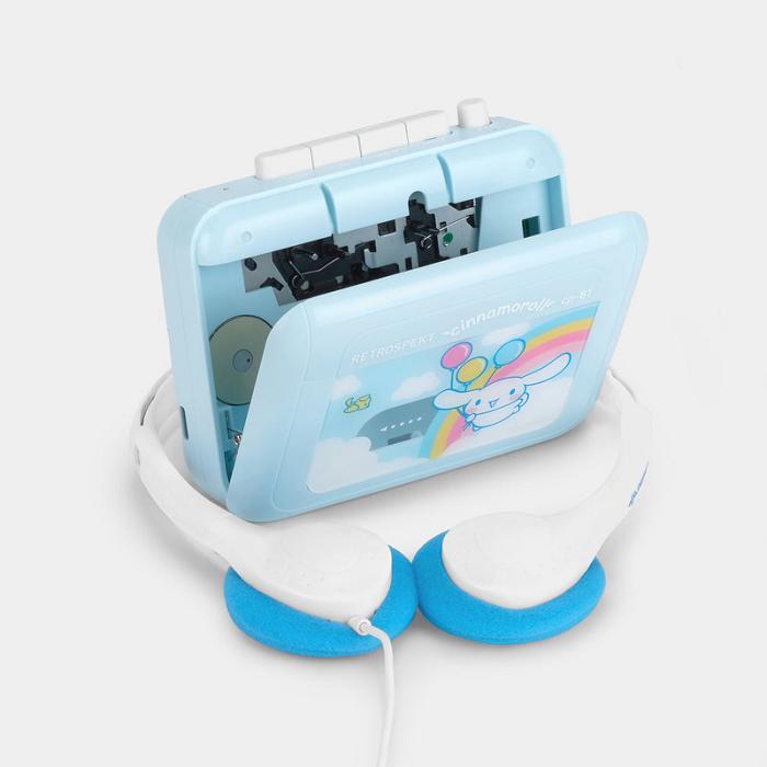 Hello Kitty Cinnamoroll Classic CP-81 Portable Cassette Player Niebieskie | PL_HK81842