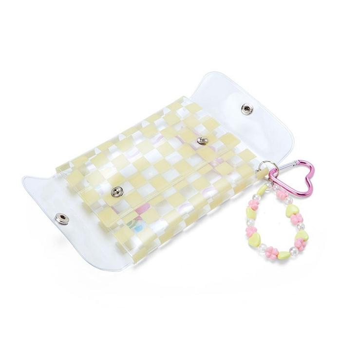 Hello Kitty Cinnamoroll Clear Snap Mini Pouch (Pastel Check Series) Niebieskie | PL_HK94055