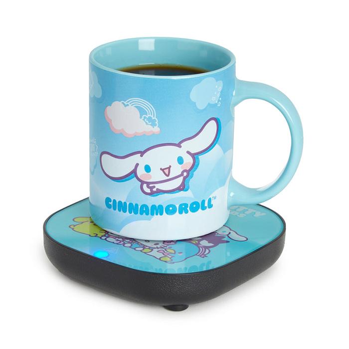 Hello Kitty Cinnamoroll Coffee Mug Warmer Set Niebieskie | PL_HK68829