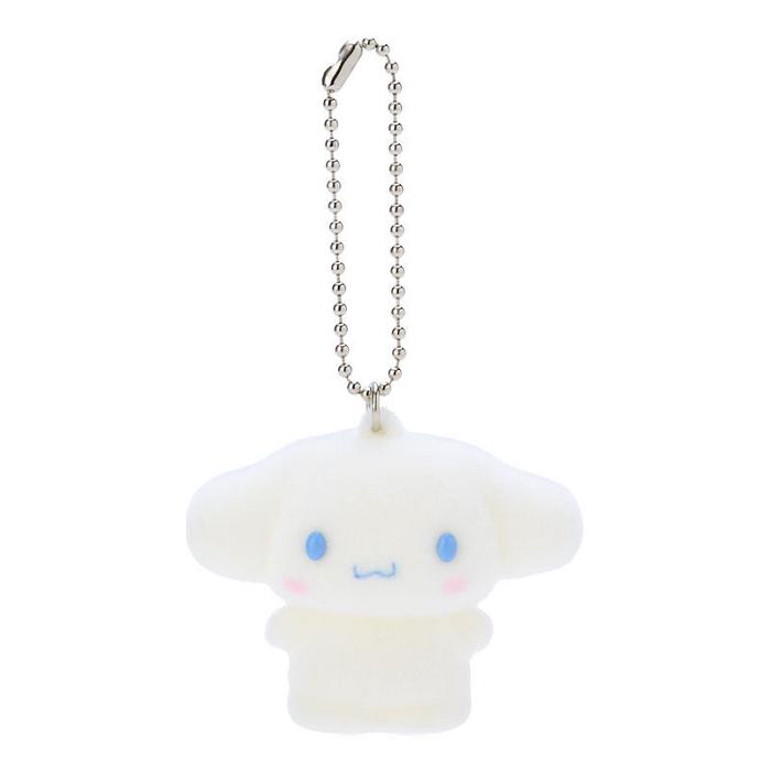 Hello Kitty Cinnamoroll Flocked Keychain Mascot Białe | PL_HK53877