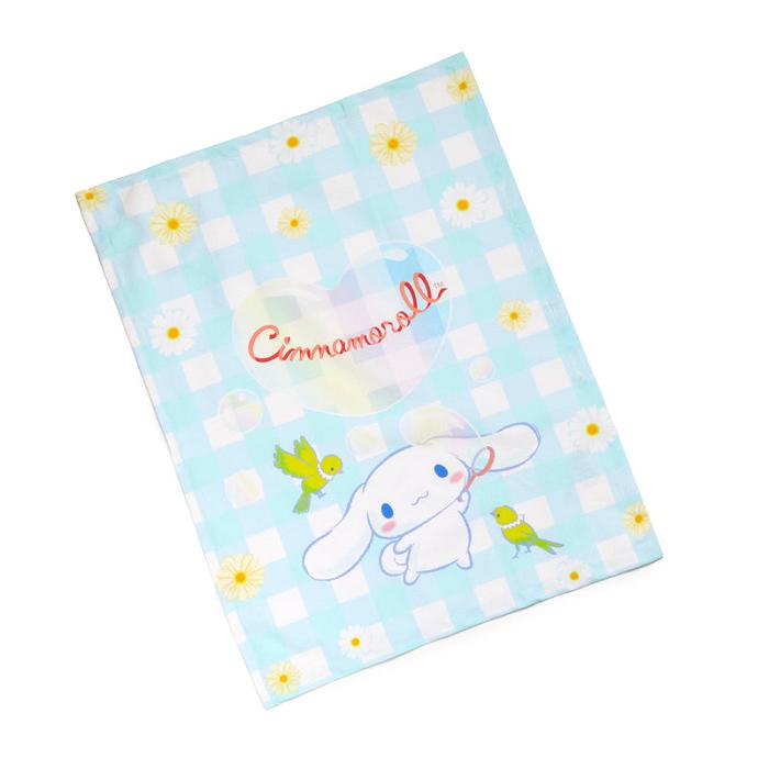 Hello Kitty Cinnamoroll Gingham Floral Kitchen Towel Set Niebieskie | PL_HK85055