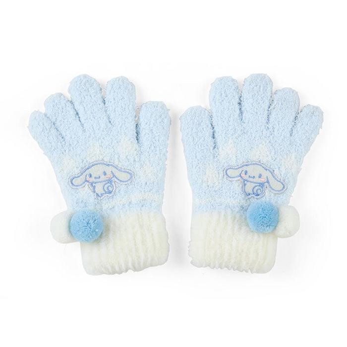 Hello Kitty Cinnamoroll Kids Cozy Gloves Niebieskie Białe | PL_HK52077