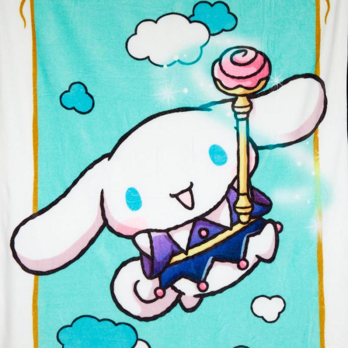 Hello Kitty Cinnamoroll Magic Wand Throw Blanket Zielone | PL_HK18548