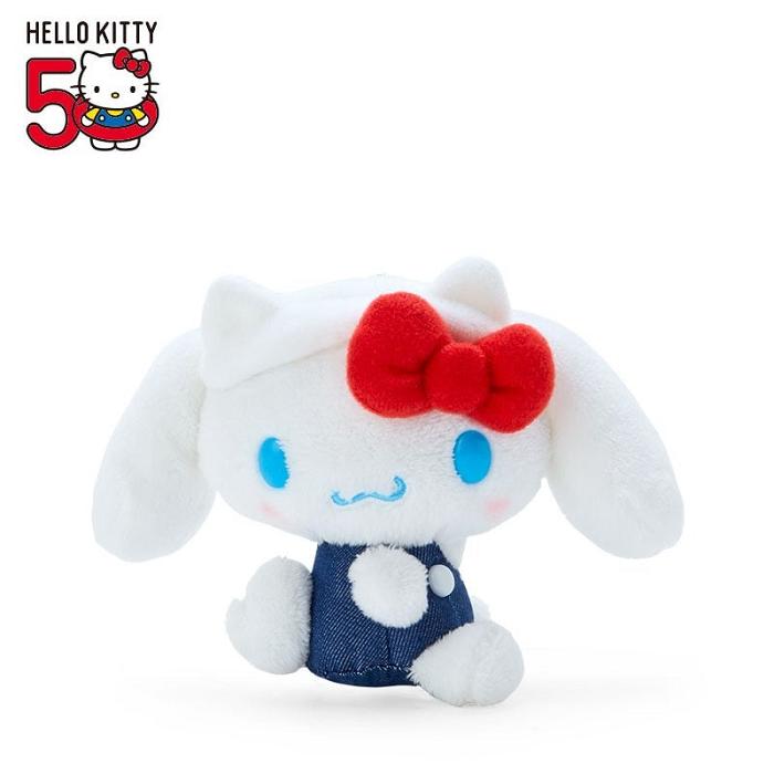 Hello Kitty Cinnamoroll Mascot Keychain Plush (Hello, Everyone! Series) Białe Niebieskie | PL_HK57233