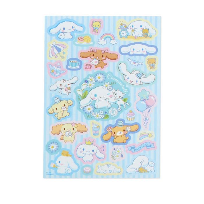 Hello Kitty Cinnamoroll Memo Pad & Sticker Set Niebieskie | PL_HK10934