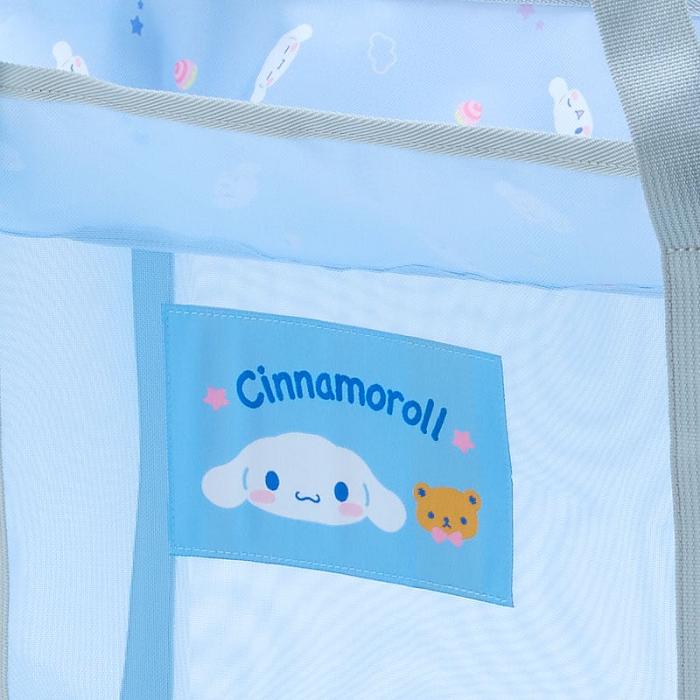 Hello Kitty Cinnamoroll Mesh Storage Tote (Large) Niebieskie | PL_HK39855