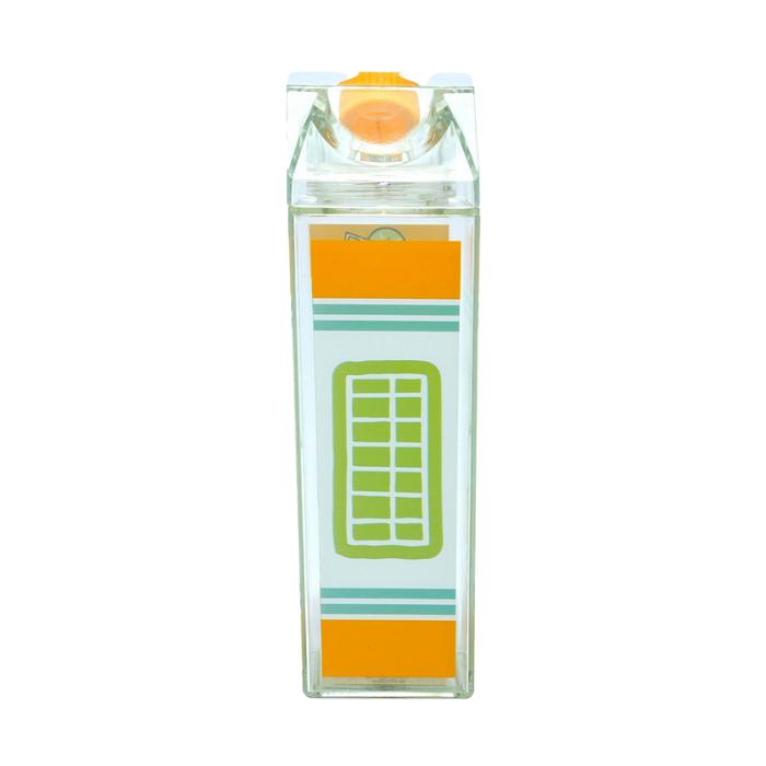 Hello Kitty Cinnamoroll Milk Carton Water Bottle (Orange & Kiwi) Żółte Zielone | PL_HK44064