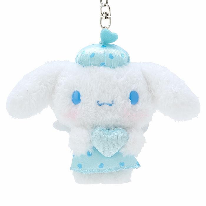 Hello Kitty Cinnamoroll Plush Keychain Mascot (Dreaming Angel Series Pt 2) Białe Niebieskie | PL_HK49804