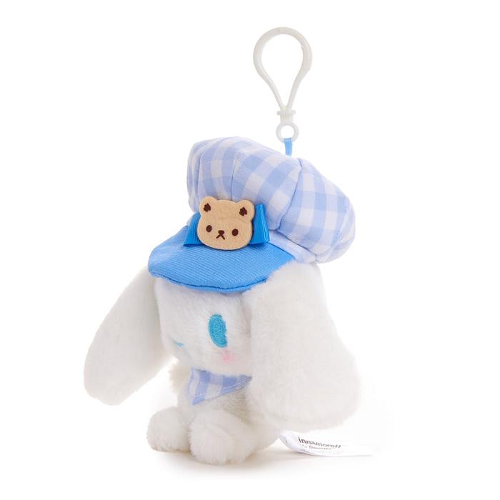 Hello Kitty Cinnamoroll Plush Mascot Clip (Gingham Cap Series) Białe Niebieskie | PL_HK49314