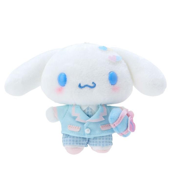 Hello Kitty Cinnamoroll Plush Mascot Keychain (Sanrio Academy Series) Białe Niebieskie | PL_HK62636