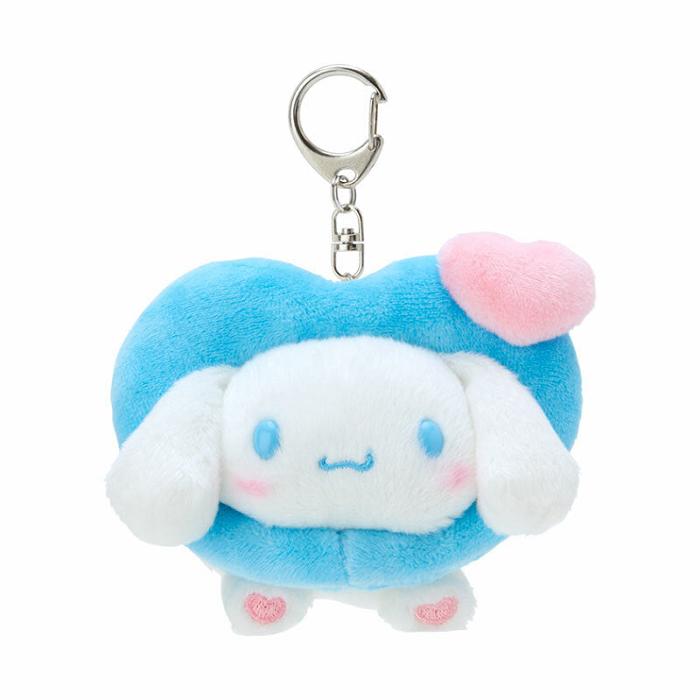 Hello Kitty Cinnamoroll Plush Mascot Keychain (Big Heart Series) Niebieskie | PL_HK51662