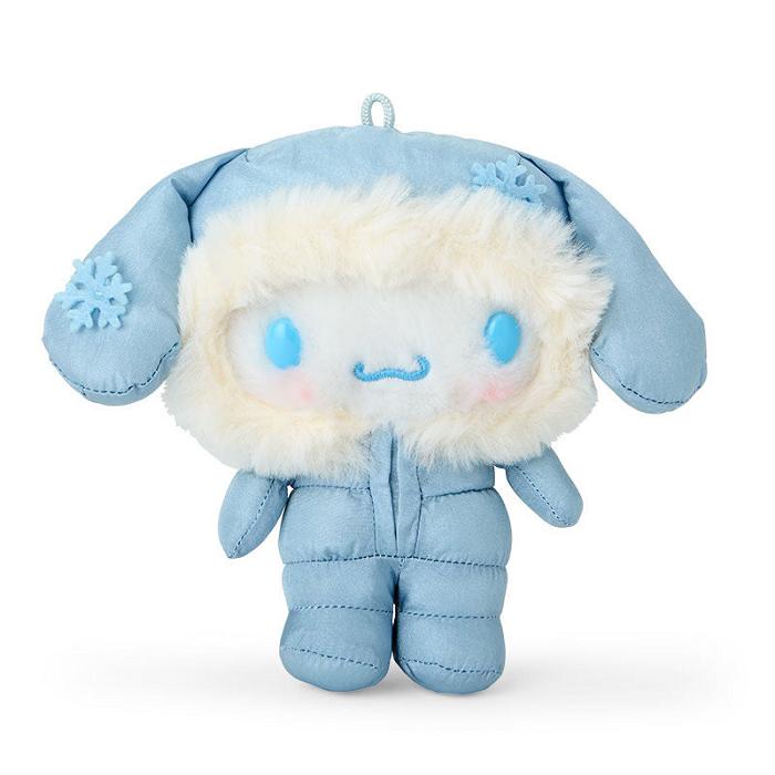 Hello Kitty Cinnamoroll Plush Mascot Keychain (Winter Snowsuit Series) Niebieskie | PL_HK37704