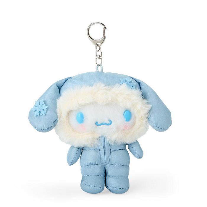 Hello Kitty Cinnamoroll Plush Mascot Keychain (Winter Snowsuit Series) Niebieskie | PL_HK37704