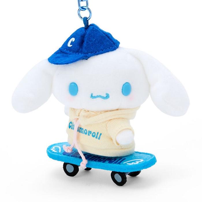 Hello Kitty Cinnamoroll Plush Mascot Keychain (Sk8r Squad Series) Niebieskie Białe | PL_HK82683