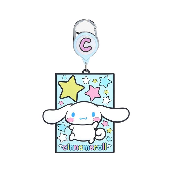 Hello Kitty Cinnamoroll Retractable ID Badge Reel Niebieskie | PL_HK10002