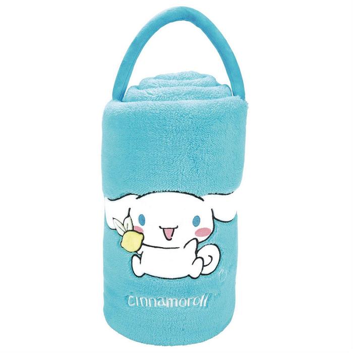 Hello Kitty Cinnamoroll SnowThrow Travel Blanket Niebieskie | PL_HK51253