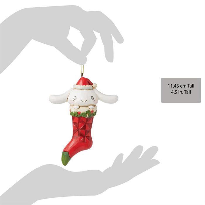 Hello Kitty Cinnamoroll Stocking Hanging Ornament (Jim Shore Sanrio Collection) Czerwone | PL_HK32835