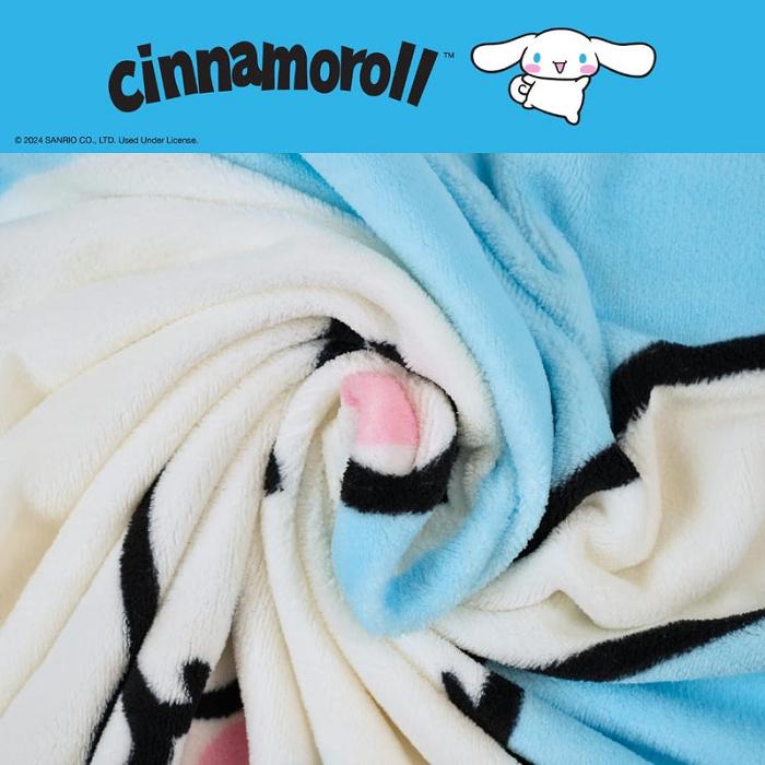 Hello Kitty Cinnamoroll Wish Upon A Star Throw Blanket Niebieskie | PL_HK70042