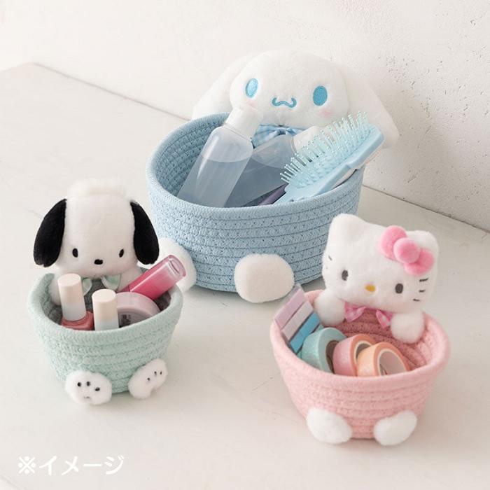 Hello Kitty Cinnamoroll Woven Rope Storage Basket (Multi) Niebieskie | PL_HK43805