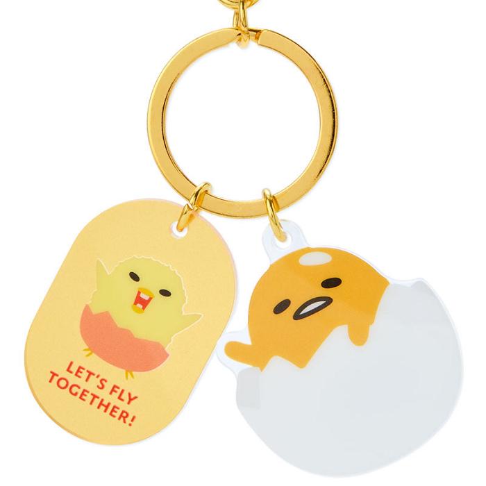 Hello Kitty Gudetama Besties Keychain Żółte | PL_HK37018