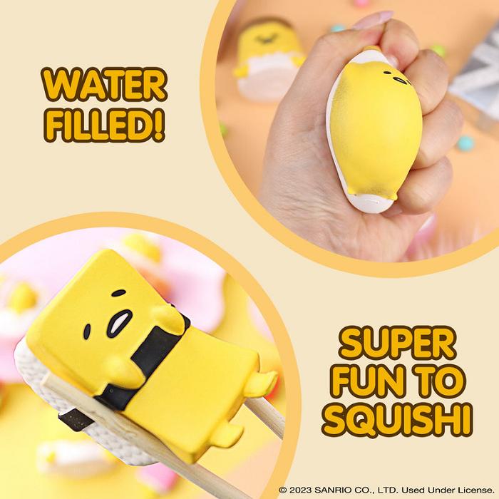 Hello Kitty Gudetama Capsule Squishies (Series 1) Żółte | PL_HK38514