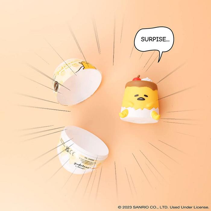 Hello Kitty Gudetama Capsule Squishies (Series 1) Żółte | PL_HK38514