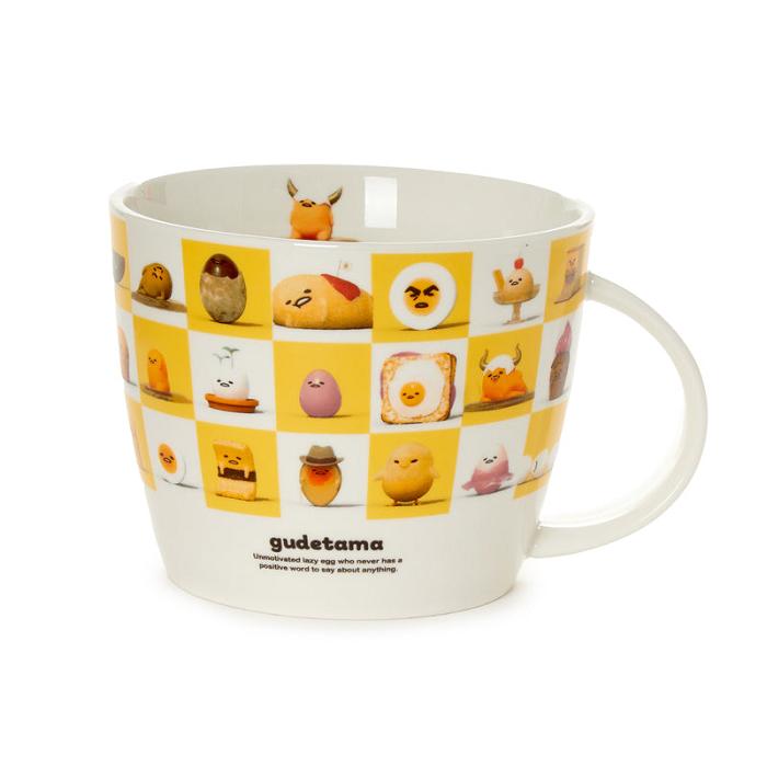 Hello Kitty Gudetama Ceramic Mug (An Eggcellent Adventure Series) Białe | PL_HK17655