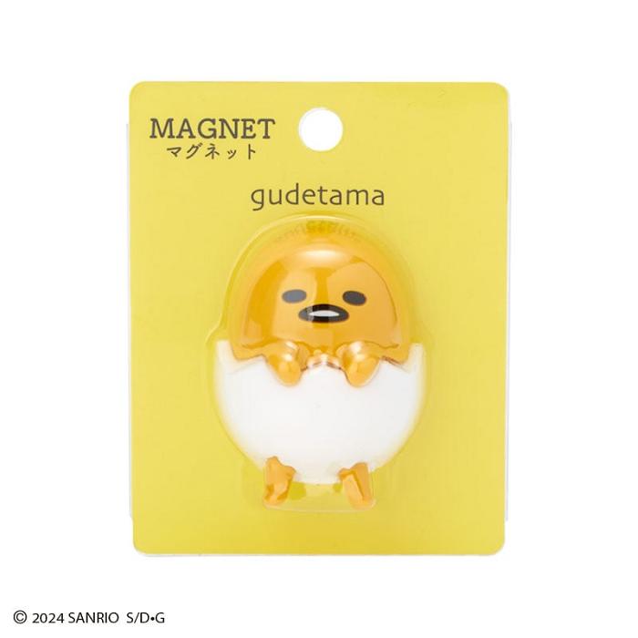 Hello Kitty Gudetama Mini Mascot Magnet Żółte | PL_HK49592