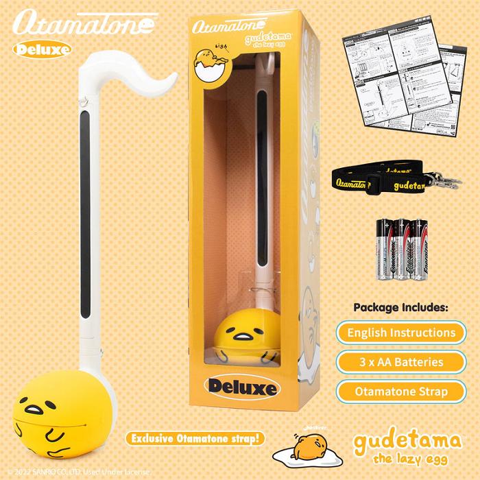 Hello Kitty Gudetama Otamatone Deluxe Musical Toy Żółte | PL_HK55117